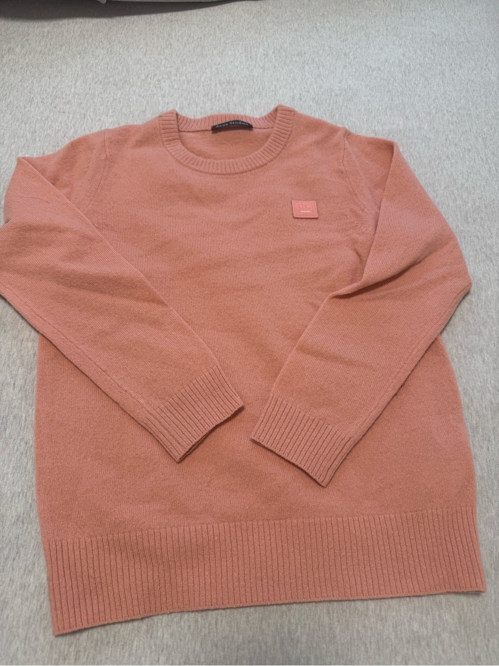 Acne Studios Mini Nalon Pink Wool Sweater Kids 8-10